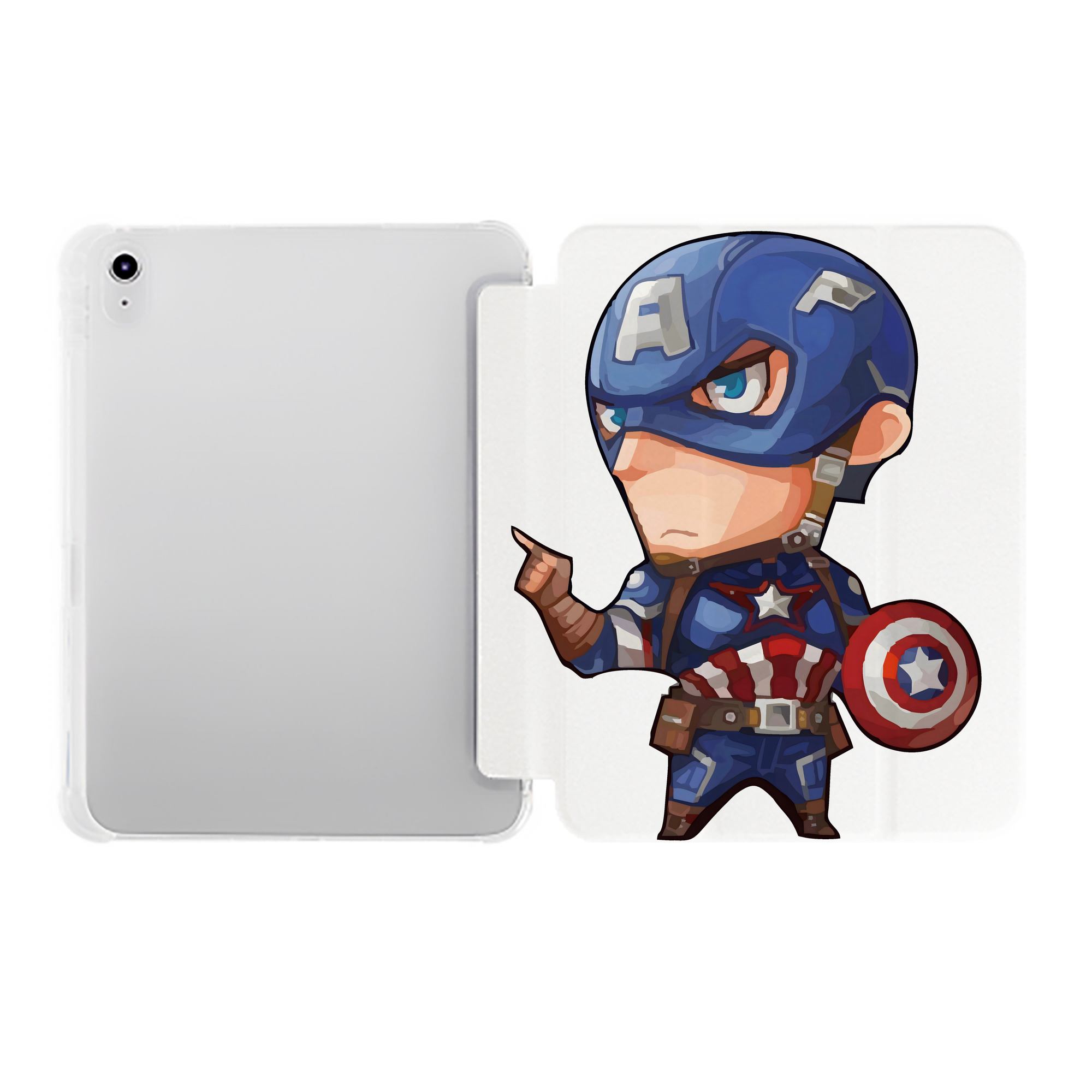 （画像用） アベンジャーズ The Avengers IPad ケース ペン収納付き 三つ折りスタンド PUレザー×シリコン 対応機種9.5/10.5/10.9インチ